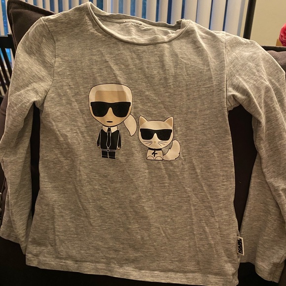 Karl Lagerfeld Other - Karl Lagerfeld Kids Girl’s Gray Long Sleeved Shirt